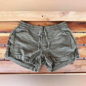 Small Olive Green Old Navy Cotton Short